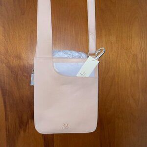 NEW Radley London Leather Crossbody Bag - Color Dawn (Blush Pink)